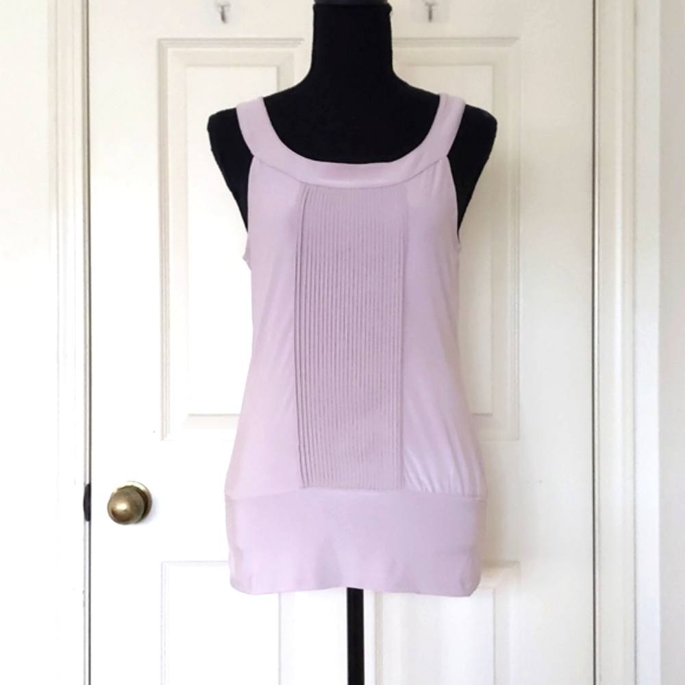 The Limited Light Pink Sleeveless Blouse with front design.